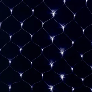 Catena di luci solari piatte, luce bianca fredda, + 1,5m x 1,5m, ideale per decorare esterni e creare atmosfere calde e accoglienti - Product Image 2