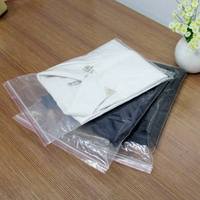 Grand sac d'emballage pour vêtements en plastique transparent imperméable avec fermeture éclair, sac à fermeture éclair transparent pour vêtements, sacs refermables transparents