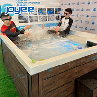 Spa extérieur en acrylique pour complexe hôtelier et usage familial, piscine de nage extérieure JOYEE au design minimaliste