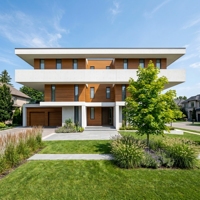 Villa de luxe moderne préfabriquée en structure légère en acier : Hôtel-resort modulaire écologique et maison de vacances