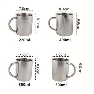 304 Stainless Steel <b>Insulated</b> <b>Mugs</b> 300ml Capacity 0-6 Hours Thermal Insulation Eco-Friendly Portable Nursery Student Beverage - Product Image 2