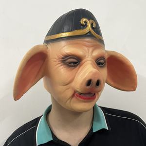 Elemento chino Piggy máscara divertida cerdo ocho dejar Cosplay cerdo disfraz máscaras de látex viaje al oeste accesorios de Halloween - Product Image 4