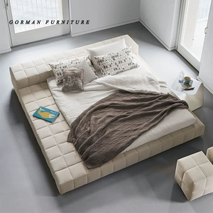 <span class=keywords><strong>Lit</strong></span> en cuir minimaliste italien léger luxe moderne simple Internet célébrité <span class=keywords><strong>étage</strong></span> tatami <span class=keywords><strong>lit</strong></span> <span class=keywords><strong>double</strong></span> chambre principale - Product Image 4