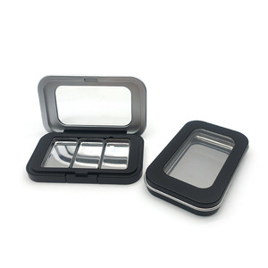 Empty Eyeshadow Palette <b>Box</b> With Magnet 2 Color Refill Tray Cosmetic Packaging <b>Makeup</b> Organizer Plastic Blow Molding - Product Image 4