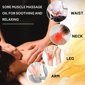פרטי תווית גוף טבעי עיסוי שמן אתרי לחות להירגע שמן אנטי אייג 'ינג החלקה כאבי שרירים עיסוי שמן כאב - Product Image 5
