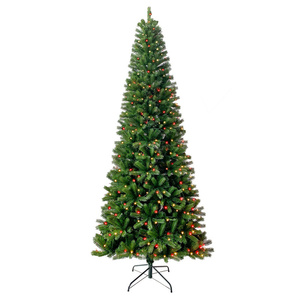 3ft-10ft Arbre <span class=keywords><strong>de</strong></span> Noël artificiel PE mixte PVC quatre couleurs alternées clignotant LED - Product Image 1