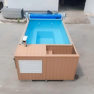 Piscina de Natación Infinita Personalizada de Fibra de Vidrio, Piscina de Masaje con Temperatura Constante para Jardín, Patio Trasero o Villa - Product Image 3