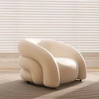 Fauteuil de salon simple et élégant en velours, style décontracté et luxueux, pour une touche de personnalité