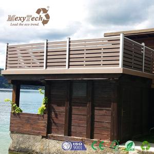 Poteau en aluminium bois composite décoratif balcon gril conception panneaux en gros mur clôture - Product Image 1