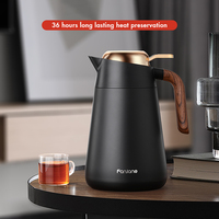 Carafe à café isotherme en acier inoxydable à double paroi, théière thermique avec infuseur à thé intégré pour garder au chaud et au froid