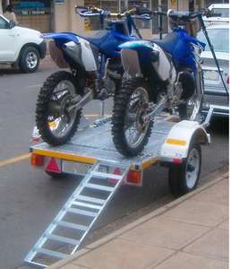 <span class=keywords><strong>Remorque</strong></span> à <span class=keywords><strong>moto</strong></span> double pliable en acier et galvanisé CT0303 - Product Image 4