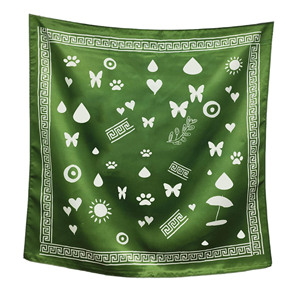 Personalizza la Tua Sciarpa Quadrata in Raso con Logo Stampato, Bandana di Alta Qualità per Donne, Ideale per Matrimoni - Product Image 1