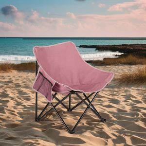 Chaises pliantes en gros, chaises de camping et de plage roses simples et légères pour enfants - Product Image 2