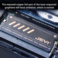 Enfriador JEYI de Doble Capa de Grafeno y Cobre para SSD M.2 8 para Unidades NVMe/NGFF 2280 PS5/PC/Laptops, 1 Año de Garantía, Alta Velocidad