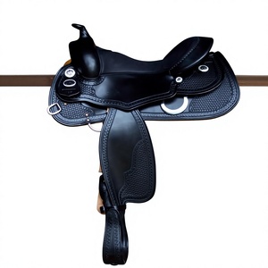 Selle d'équitation anglaise style simple BS International NA90 en cuir véritable avec arceau en bois, confortable et durable pour l'équitation - Product Image 4