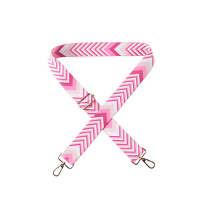 Cinghia per Borsa in Tessuto Rosa Fiore di Rosa 4Cm con Freccia - Product Image 1