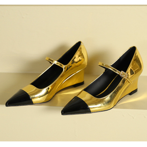 Escarpins Femme New Fashion Pumps <b>Shoes</b> Wedge Women Heels for Lady Footwear - Product Image 2