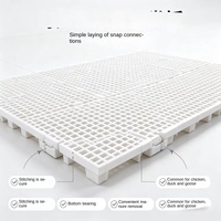 Panneaux de sol en plastique PP pour volailles, mailles de drainage des excréments de poulet, tapis d'élevage pour canards et oies, équipement antidérapant épaissi