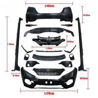 Kit de conversion complet pour Honda Fit Jazz GK5 2014-2021 : Pare-chocs avant, pare-chocs arrière, jupes latérales et calandre