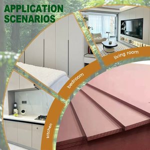 Bán buôn 18mm màu đỏ chống cháy chống cháy MDF thân thiện với môi chống cháy fibreboards 1220x2440mm Kích thước cho phòng tắm E1 - Product Image 3