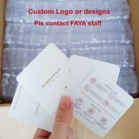 Nail Art luxe or estampage presse sur les ongles carte d'affichage ongles faits à la main boîte d'emballage fond fleurs cartes