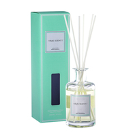 True Scent bouteille de diffuseur transparente de marque privée de luxe avec diffuseur d'huile de roseau diffuseur de roseau liquide naturel désodorisant