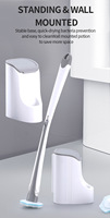 2025 ensemble de nettoyage de salle de bain écologique éponges à récurer électriques à usage unique plastique de toilette fabriqué à partir de matériau PP Durable