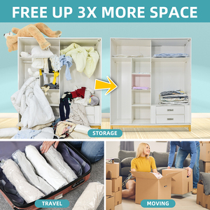 Premium PA PE film Home Storage sacchetto <span class=keywords><strong>sottovuoto</strong></span> salvaspazio sacchetti con sigillo <span class=keywords><strong>sottovuoto</strong></span> sigillatura sacchetti di stoccaggio trapuntati termoretraibili <span class=keywords><strong>per</strong></span> vestiti - Product Image 2