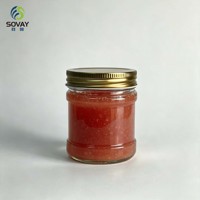Pot en verre à col fileté de 200 ml, à paroi épaisse, récipient transparent polyvalent pour usage domestique et commercial en gros