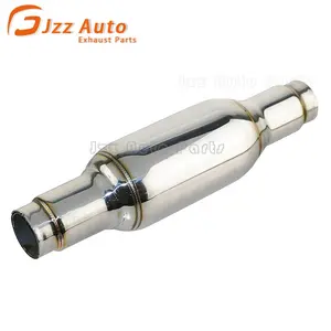JZZ热卖不锈钢直式消声器玻璃包排气谐振器消声器