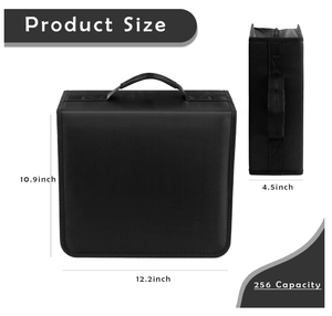 Organisateur de rangement <span class=keywords><strong>pour</strong></span> <span class=keywords><strong>DVD</strong></span> et CD personnalisé avec visière, capacité de 128, design pliable <span class=keywords><strong>pour</strong></span> voitures, maisons, bureaux et voyages - Product Image 4