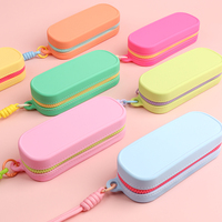 Etui à lunettes de soleil réutilisable multicolore écologique portable pochette à lunettes en silicone souple sac à lunettes étui à lunettes vente en gros