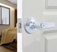 USA Canada Style moderne entrée coupe-feu 3 h levier de porte ANSI Grade 2 poignée de porte serrure avec finition SC