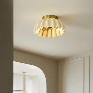 French-Style <b>Light</b> Luxury Nordic Modern Minimalist Cream-Colored Lighting Fixture Unique Designer <b>Ceiling</b> <b>Light</b> for Entryway - Product Image 5