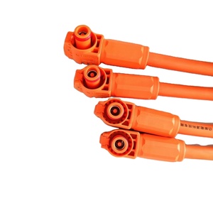 Kablo Demeti Lityum Pil Enerji Depolama Güç Kaynağı Dik Açılı 200A Fiş Yüksek Akım Adaptör Konnektörü PVC İzolasyon - Product Image 1
