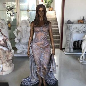 Escultura de Mujer Sexy de Tamaño Real para Decoración de Jardín, Arte Moderno, Estatua de Mujer Joven Bailando en Bronce - Product Image 5