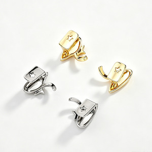 Grillz dentaire <span class=keywords><strong>en</strong></span> laiton plaqué <span class=keywords><strong>or</strong></span> véritable 18K, motif étoile Hip Hop, entièrement serti de pierres, bijou buccal tendance pour Halloween, vente <span class=keywords><strong>en</strong></span> gros - Product Image 4