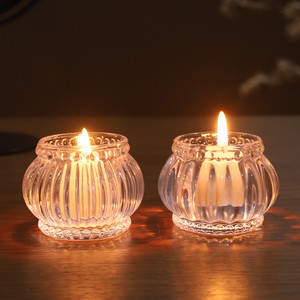 Turning Direction Crystal Candle Holder Set <b>Clear</b> Glass Tea Light Holder Nordic Style Desktop Decor Home Ambiance <b>Gift</b> - Product Image 2
