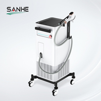Machine d'épilation au laser à diode professionnelle, taille de spot interchangeable, 1800W, diode laser 755 808 1064nm