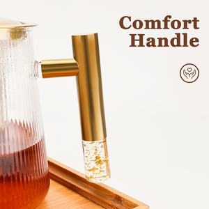 Bếp Top Tea Pot Blooming và Loose Leaf Hand Crafted Ấm đun nước với không gỉ Infuser - Product Image 2