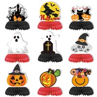 Décorations de bureau DIY sur le thème d'Halloween les plus vendues, décorations de bureau en nid d'abeille pour les fêtes de fin d'année