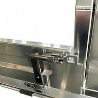 Plateau de benne en aluminium double cabine pour Toyota Hilux/Ford Ranger série LC79 avec porte-bagages arrière, plateau personnalisé avec bouchon de réservoir pour pick-up