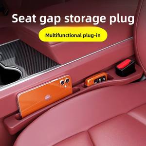 Organisateur de voiture universel <span class=keywords><strong>en</strong></span> cuir EVA anti-chute et anti-fuite pour l'espace entre les sièges – Rangement intérieur pratique et moderne - Product Image 3