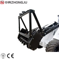 Broyeur forestier hydraulique pour l'entretien des forêts et le broyage des arbustes, compatible avec les mini-chargeuses