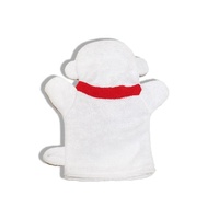 Gant de bain exfoliant promotionnel en forme d'animal mignon pour enfants, écologique et doux pour le corps