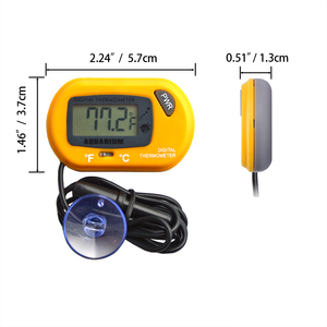 ST-3 เครื่องวัดอุณหภูมิแบบดิจิตอล LCD กันน้ำ โพรบวัดอุณหภูมิแบบถ้วยดูด ตู้ปลา ตู้เลี้ยงสัตว์เลื้อยคลาน เครื่องวัดอุณหภูมิ - Product Image 2