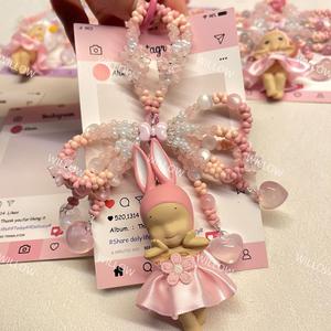 พวงกุญแจโบว์ โซนี่ แองเจิล ฮิปเปอร์ส จี้ห้อยกระเป๋าโทรศัพท์ ของตกแต่งหรูหรา แฟชั่น โซ่ตุ๊กตา เสื้อผ้าตุ๊กตา ของตกแต่ง โซ่แบบกำหนดเอง ของขวัญน่ารัก - Product Image 6