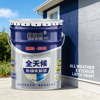 Peinture murale extérieure imperméable résistante aux UV, peinture acrylique latex, peinture murale en ciment pour la maison, revêtement mural intérieur extérieur, vernis blanc