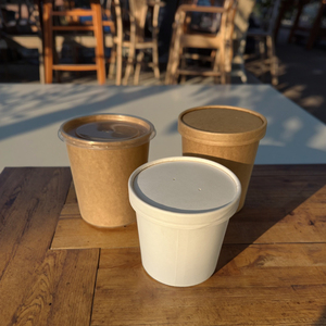 <span class=keywords><strong>2025</strong></span> nhà máy bán buôn 12oz thân thiện với môi tường duy nhất súp giấy bát với nắp biểu tượng tùy chỉnh lặp lại thiết kế - Product Image 4