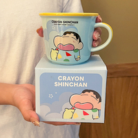 Bouteille d'eau de tasse en céramique de dessin animé mignon pour le café pour des cadeaux d'affaires